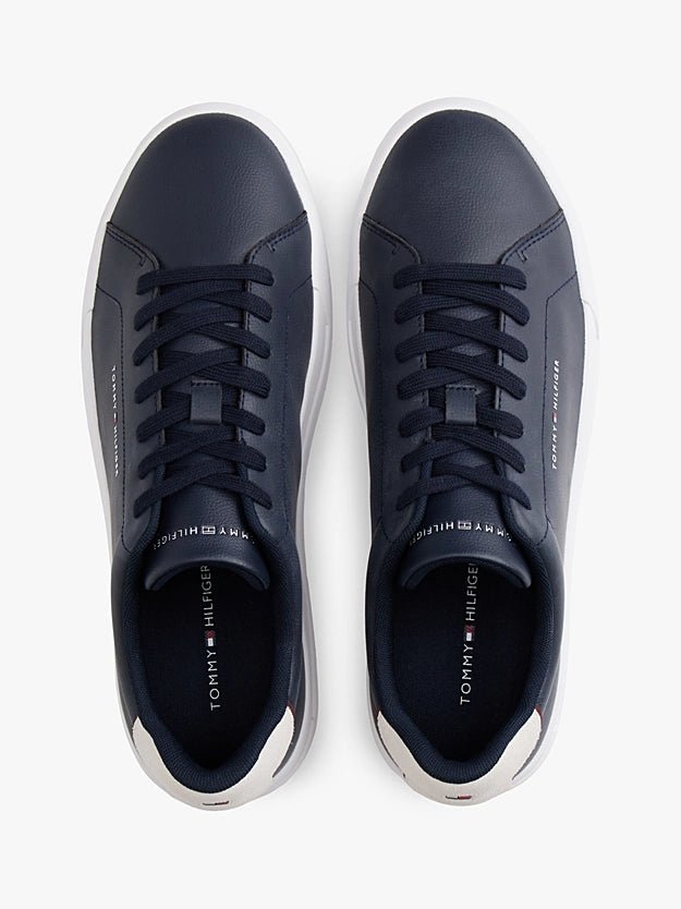 Tommy Hilfiger Men's Logo Court Trainers With Leather - Dani Dyers
