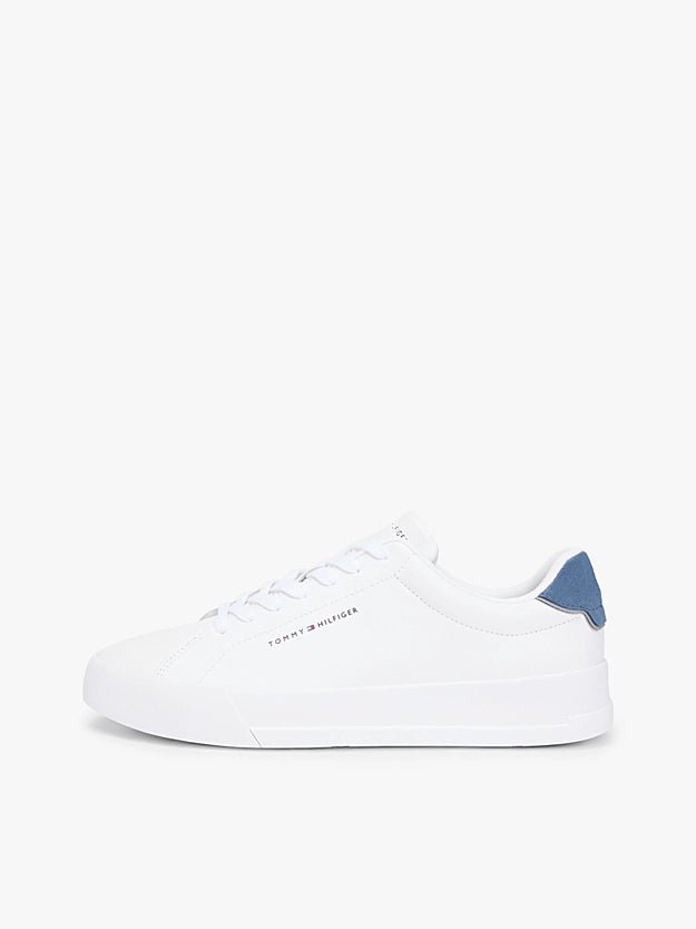 Tommy Hilfiger Men's Logo Court Trainers With Leather - Dani Dyers