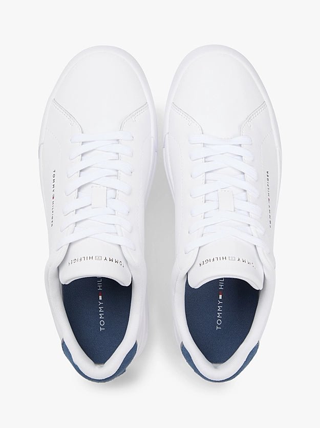 Tommy Hilfiger Men's Logo Court Trainers With Leather - Dani Dyers