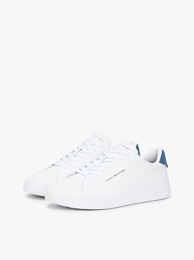 Tommy Hilfiger Men's Logo Court Trainers With Leather - Dani Dyers