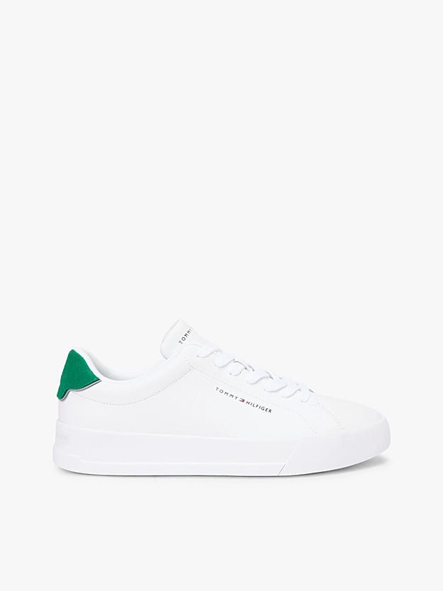 Tommy Hilfiger Men's Logo Court Trainers With Leather - Dani Dyers