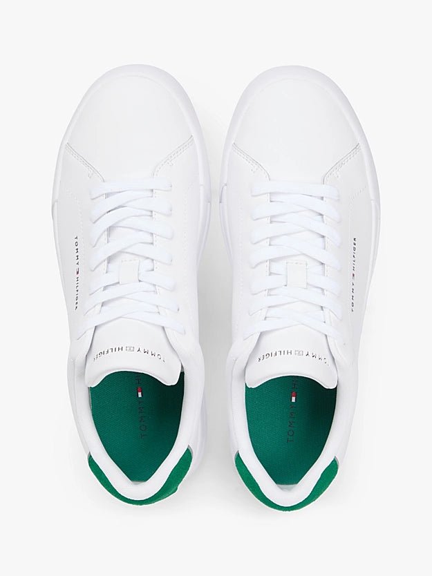 Tommy Hilfiger Men's Logo Court Trainers With Leather - Dani Dyers