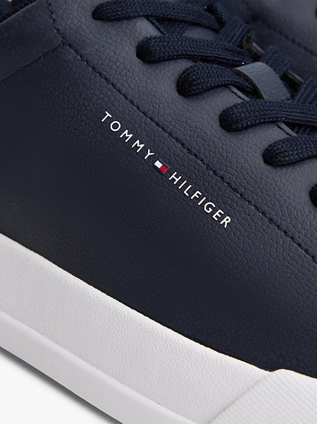 Tommy Hilfiger Men's Logo Court Trainers With Leather - Dani Dyers