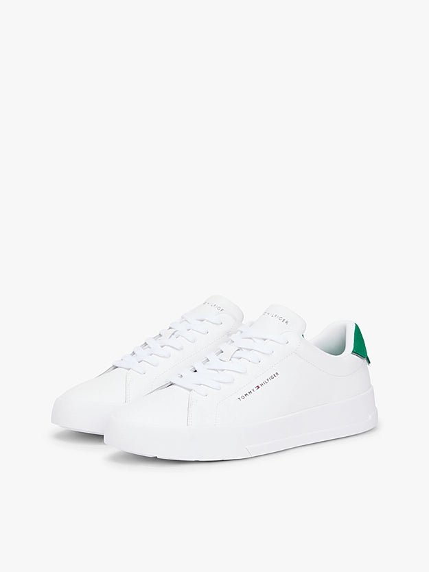 Tommy Hilfiger Men's Logo Court Trainers With Leather - Dani Dyers