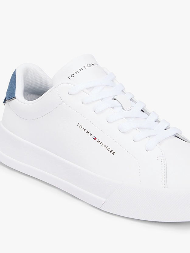 Tommy Hilfiger Men's Logo Court Trainers With Leather - Dani Dyers