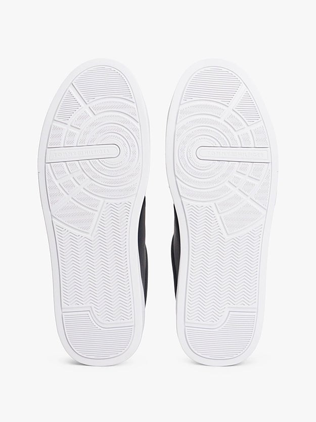 Tommy Hilfiger Men's Logo Court Trainers With Leather - Dani Dyers