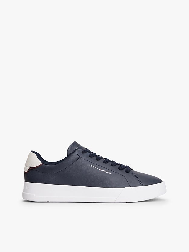 Tommy Hilfiger Men's Logo Court Trainers With Leather - Dani Dyers