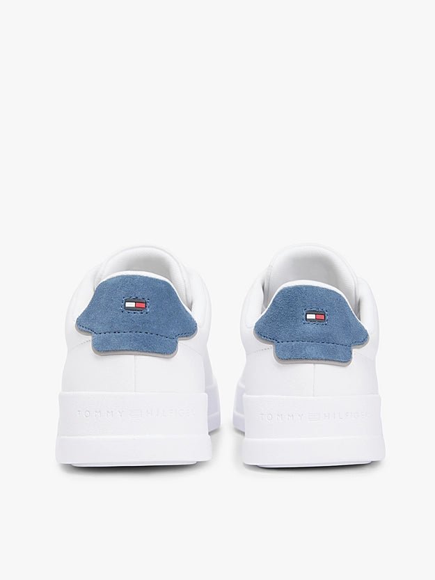 Tommy Hilfiger Men's Logo Court Trainers With Leather - Dani Dyers