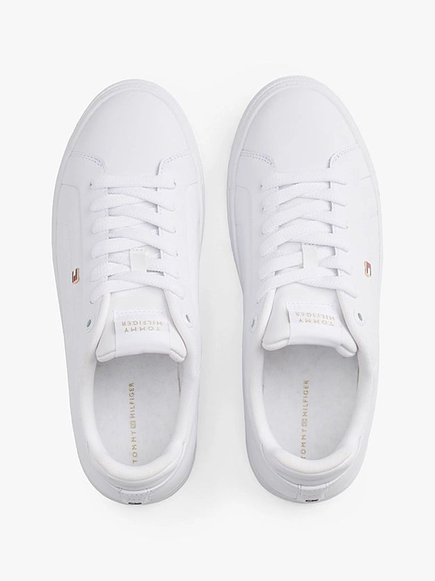 Tommy Hilfiger Women's Leather Court Trainers - Dani Dyers