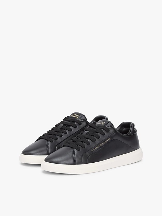 Tommy Hilfiger Women's Lightweight Leather Cupsole Court Trainers - Dani Dyers