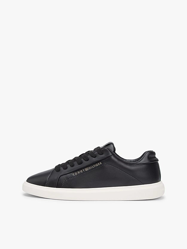 Tommy Hilfiger Women's Lightweight Leather Cupsole Court Trainers - Dani Dyers