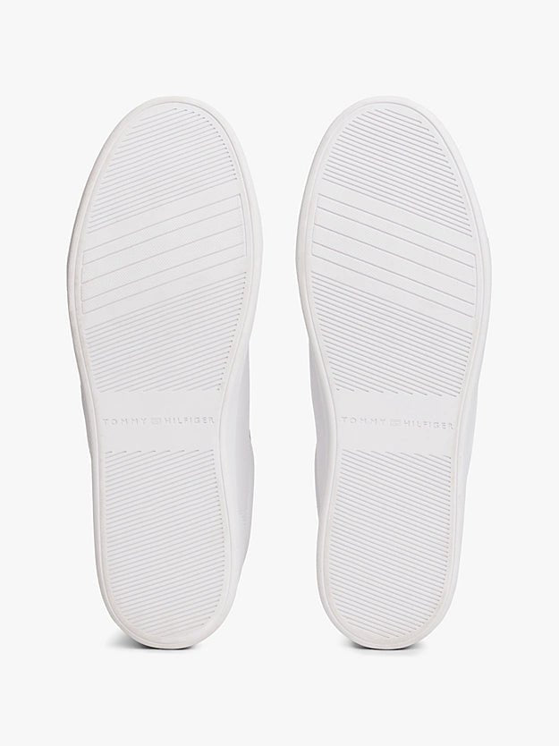 Tommy Hilfiger Women's Webbing Stripe Leather Cupsole Trainers - Dani Dyers